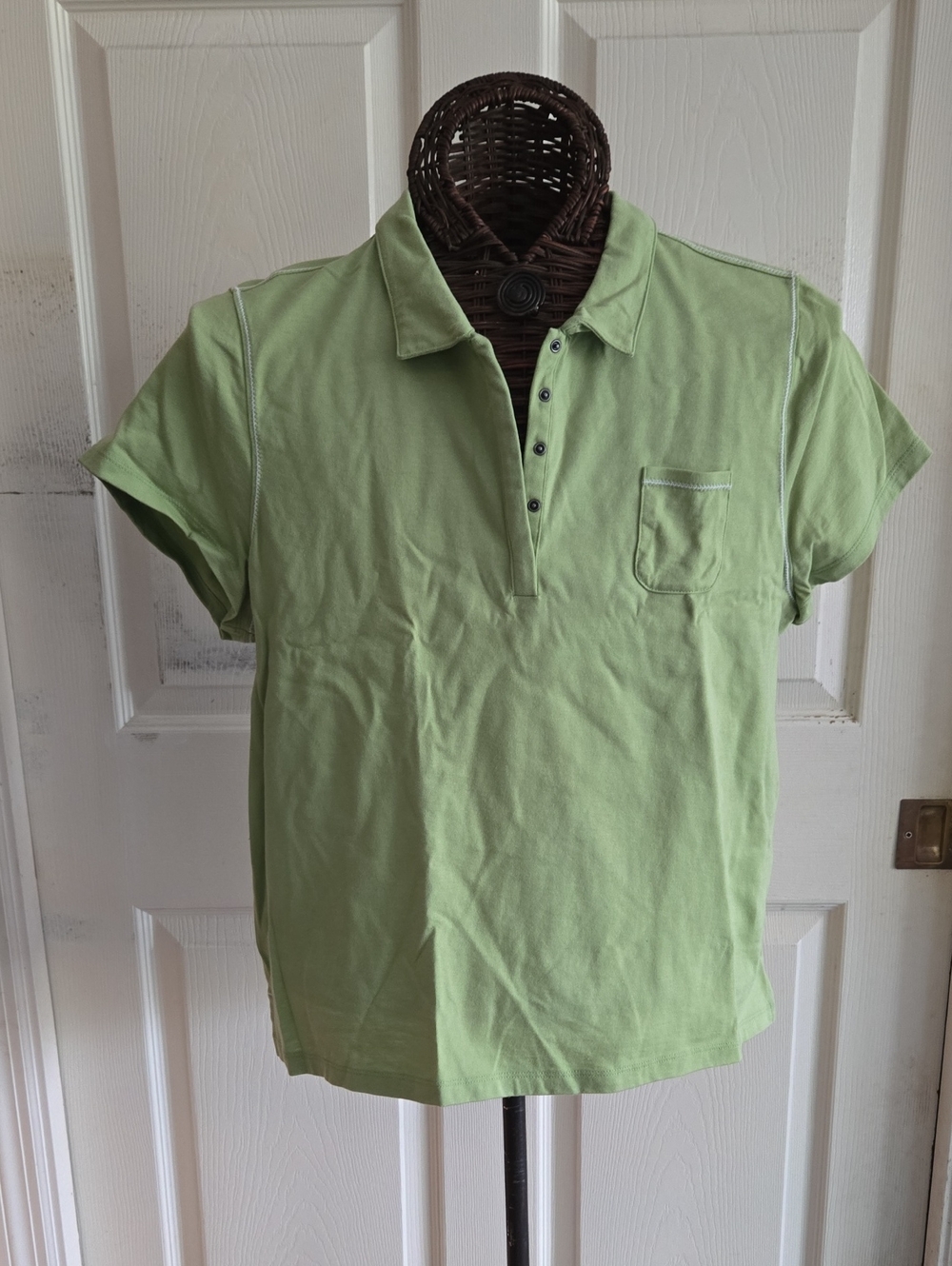 Liz Golf Women's Light Green Short-Sleeve Polo with Small Chest Pocket